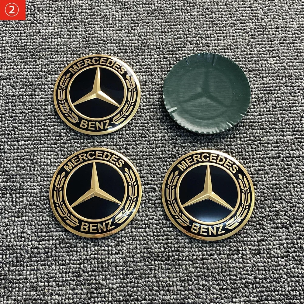 

Горячие 4 шт. 3D 56 мм 65 мм 75 мм для Mercedes Benz, эмблема автомобиля, ступица колеса, центральная крышка, значок, наклейка, наклейки, Стайлинг, наклейка на автомобиль переменного тока