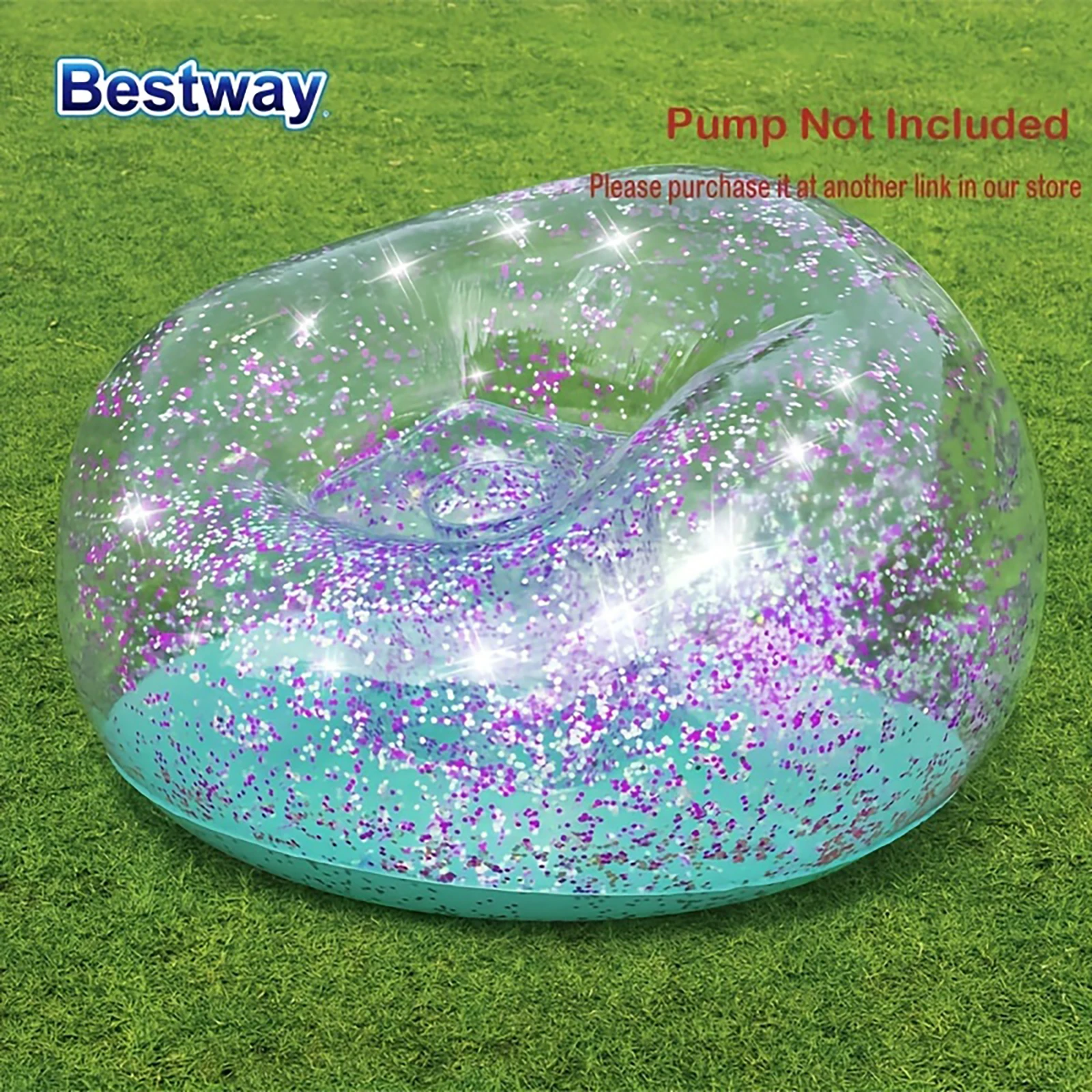 

Bestway 75115 1PC Inflatable Bright Chair, Inflatable Sofa Chair, Lounge Sofa, Casual Sofa, Patio Outdoor Inflatable Seating