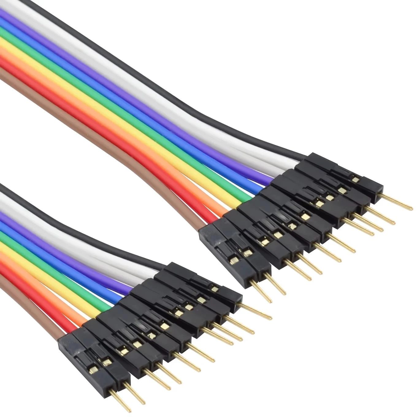 Pure copper dupont wire thickened 28 core female to female male to female color cable 2.54 terminal connection wire gold-plated view 2