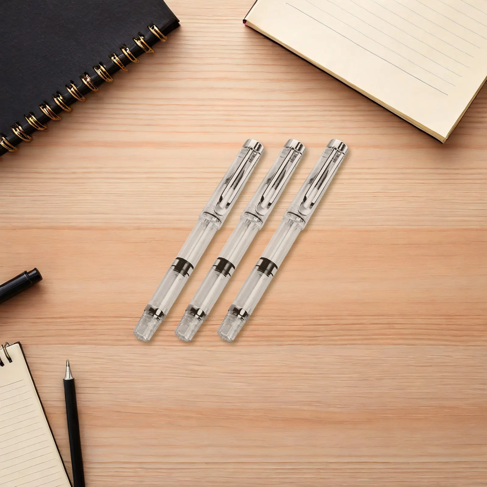 

3Pcs Watercolor Brush Pens Refillable Ink System Transparent Writing Performance for Calligraphy Painting Drawing