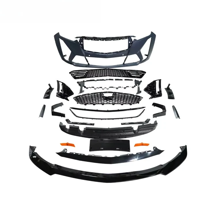 

For CT5 2020-2023 Bodykit CT5 Sedan Upgrade 1st-Gen Black Wind Front Bumper Assembly PP Plastic Body Kits