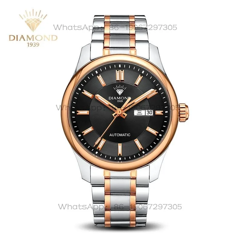 

24-Hour Shipping Shanghai Diamond Mechanical Watch High-end Waterproof National Watch Roman Men's Watch