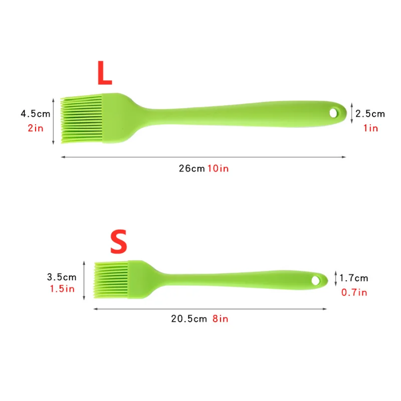 Premium Silicone Barbecue Brush - Large Size, Heat Resistant, Ideal for BBQ Basting and Oil Brushing Barbecue Accessories