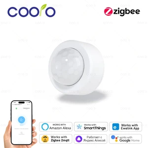 Zigbee Mini Pir Motion Sensor Human Motion Infrarroured Detector Alarma de seguridad Trabajo con Alexa Google Home Zigbee2MQTT Necesita puerta de enlace 8 Mejor sensor de presencia de ventas Zigbee - №8