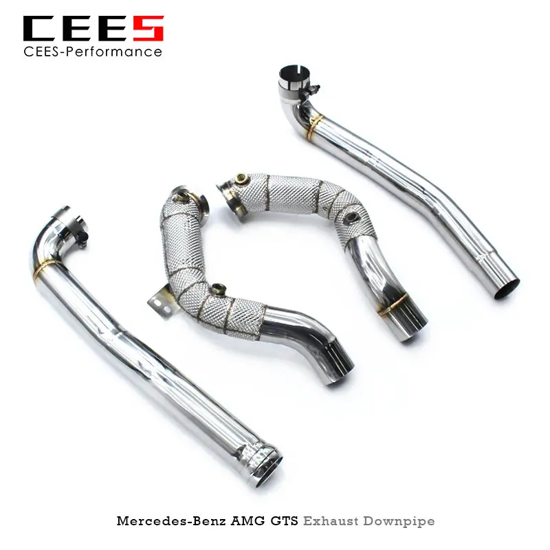 CEES Downpipe For BENZ  GT GTS C190 4.0T 2014-2020 High Performance Pipe Car Exhaust System Exhaust Downpipe