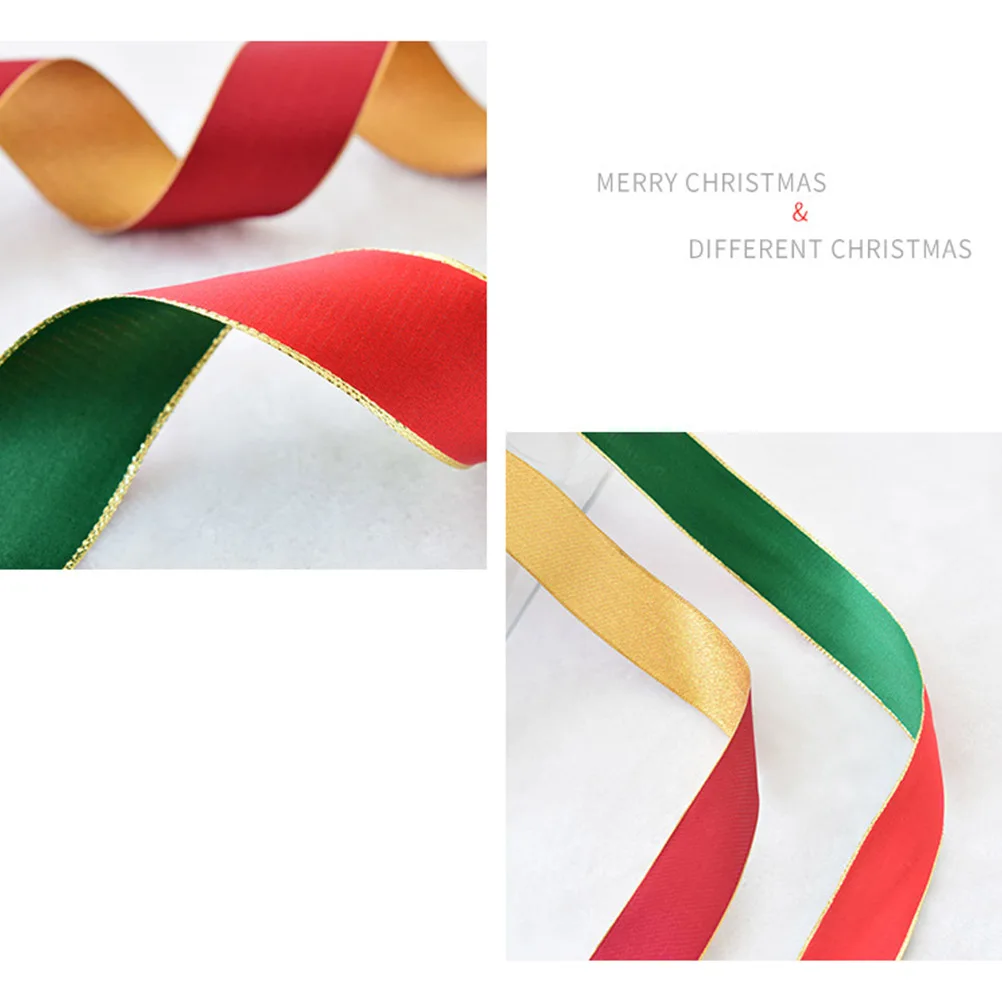 

2 Pcs Christmas Decoration Ribbons Decorative Present for Tree Chirstmas Bows Happy Holidays Decorate