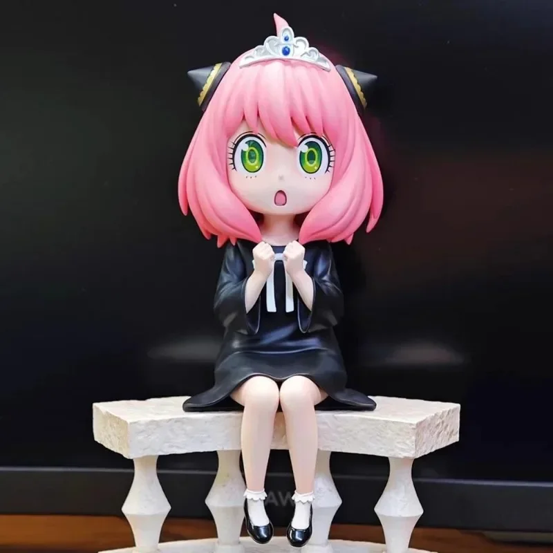 SPY×FAMILY Anime Action Figure Anya Forger Cute Kawaii Anime Peripherals Desktop Ornaments PVC Model Doll Kids Toy Birthday Gift