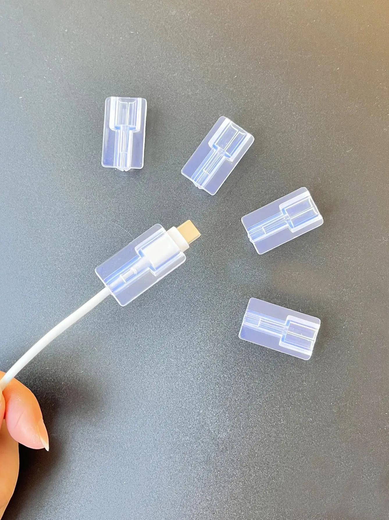 5 stücke Weiche Silikon Ladegerät Kabel Wickler Schnelle Ladekabel Schutzhülle für Apple IPhone Datenkabel Klar Fall Clip – Detail 9