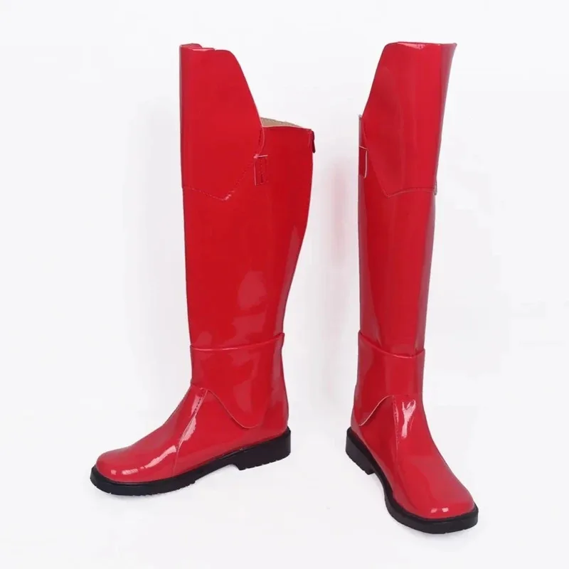 

Красные сапоги The Last Jedi Praetoria, красные кожаные туфли для косплея, индивидуальный заказ, любой размер