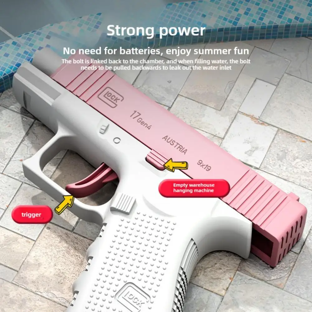 

Mini Manual Water Spray Toy Simulation Modeling Glock Water Spray Beach Swimming Toy 10m Long-distance Water Spray Summer Seasid