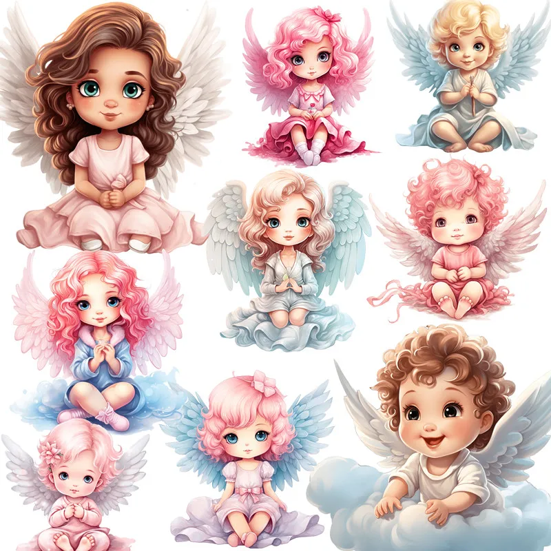 Angel Baby Stickers Crafts And Scrapbooking stickers kids toys book Decorative sticker DIY Stationery