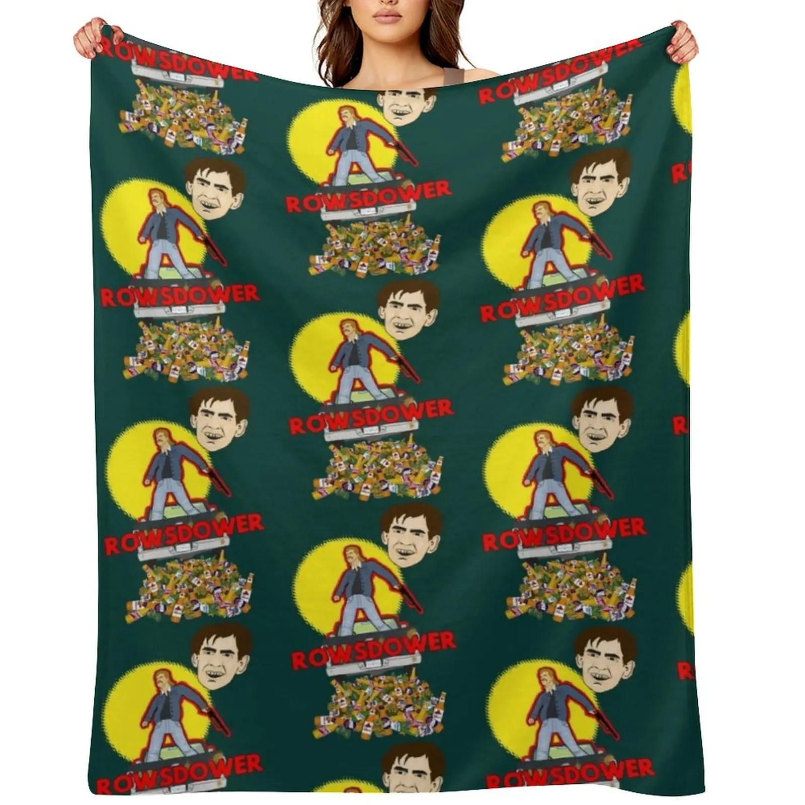 

Rowsdower Throw Blanket Bed Cute Plaid anime Luxury Blankets