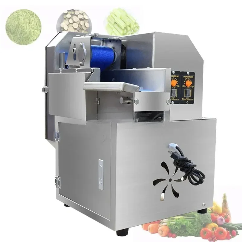 Multi functional electric large canteen commercial scallion and chili cutting and slicing machine