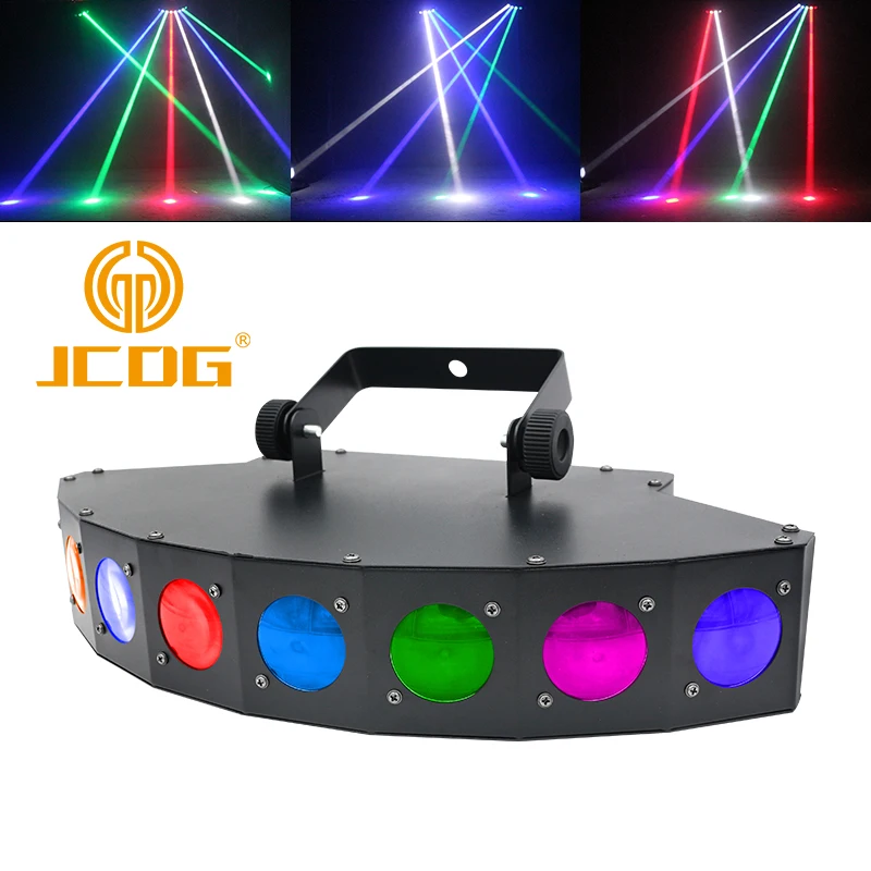 

JCDG Eight-beam RGBW Scanner Fan Beam Bar Lights Beam Laser High Brightness Eight Eye Scanner DJ Club Disco Light LED Beam Lamp