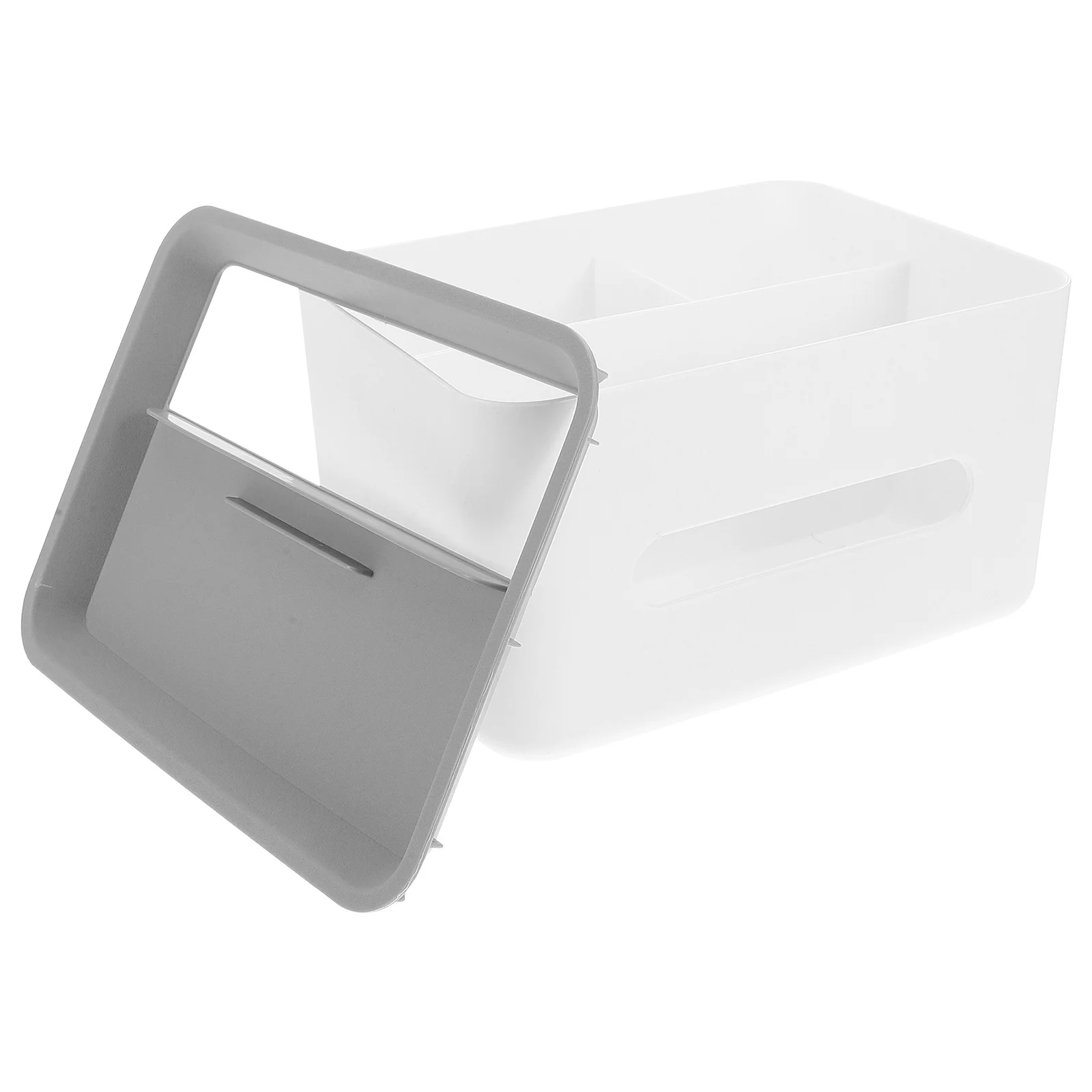 

Control Storage Home Tissue Holder Box Abs Non-Skid Phone Holder Table Tissue Organizer Home Desktop Box Beige