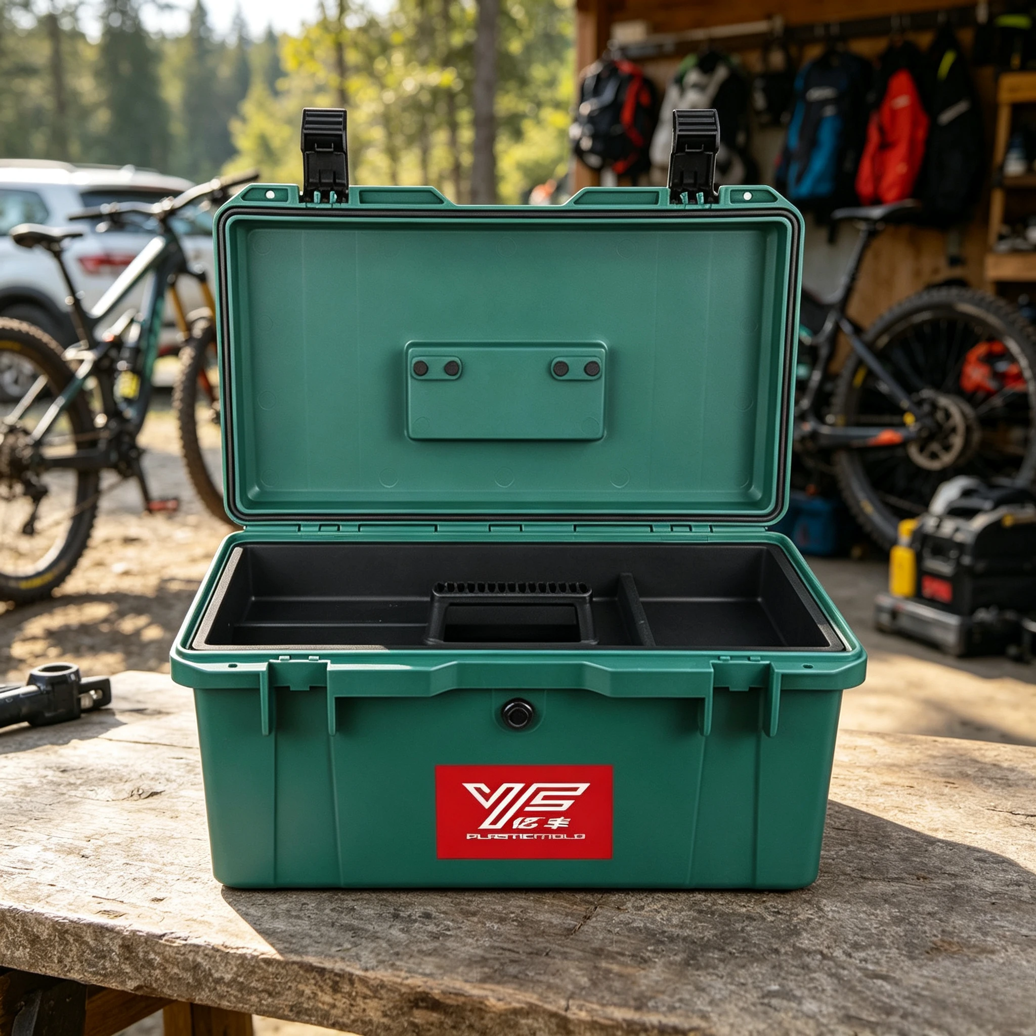 Large Waterproof Plastic Toolbox,Industrial Grade Portable Hardware Storage Box,Heavy-Duty Organizer for Electrician Woodworking