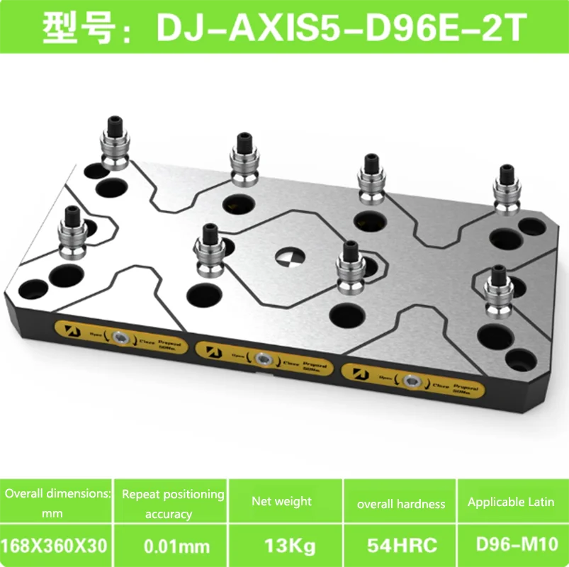 

4-осевая и 5-осевая быстросменная пластина с нулевым точечным центрированием, совместимая с самоцентрирующимися тиснями и трехкулачковыми патронами