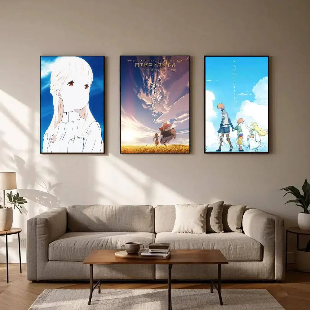 MAQUIA When The Promised Flower Blooms Poster Art Sticky Wall Waterproof Home Living Room Bedroom Bar Aesthetic Decoration