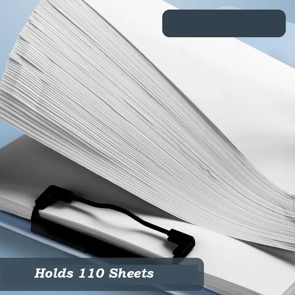 Con Clip de perfil bajo, Clip de perfil, tablero duro, soporte de papel para documentos, carpeta de archivos, portapapeles de plástico, almohadilla de escritura, férula, Clip para notas