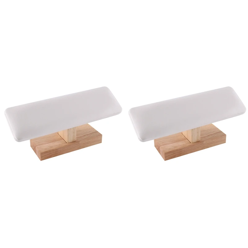 

AOAO-2X Wood Bracelet Chain Anklets Watch T-Bar Jewelry Hard Display Stand Organizer Holder Packaging Jewelry Tools B