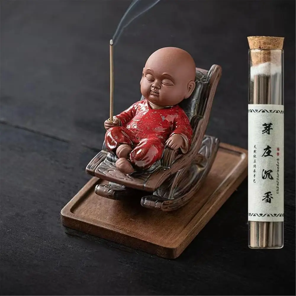 

Глиняный монах-украшение для чайной комнаты в ретро-стиле - Стиль 3