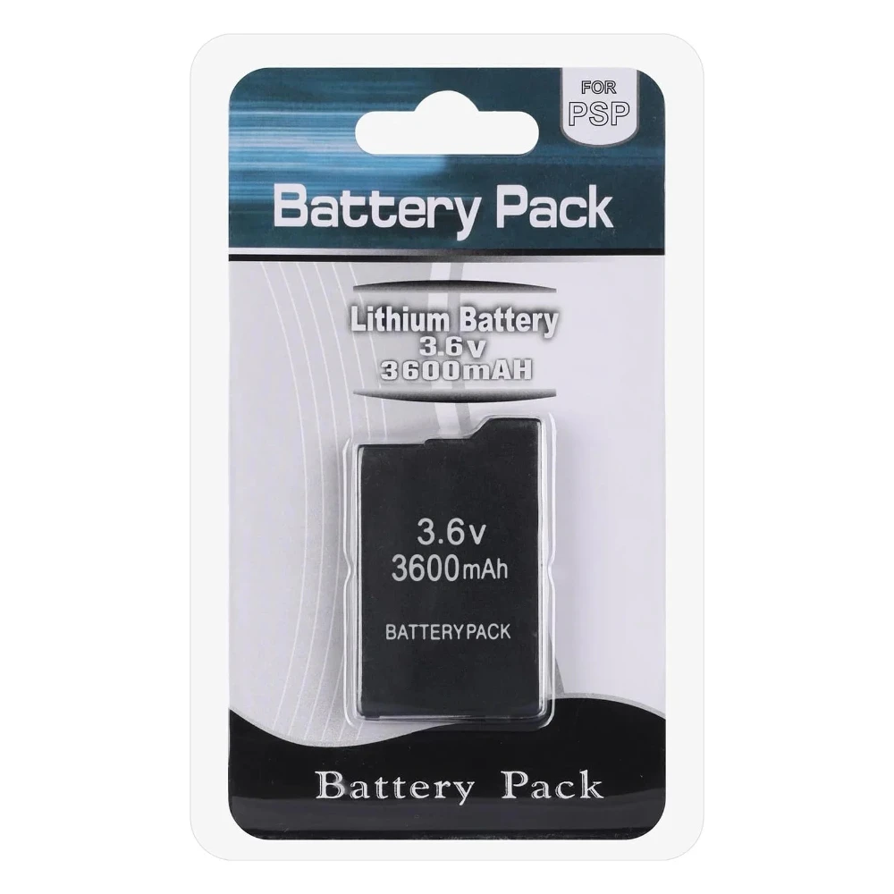 PSP 2000/3000用 3.6V 3600mAh 充電式リチウムバッテリーパック、PSP