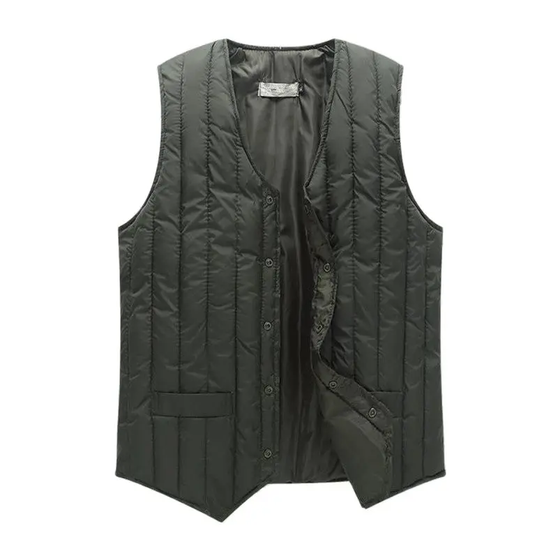 Man Autumn Hot Sale Down Vests Male Winter Men's Warm Down Vests Male Winter Vest Autumn Spring Double Man Chaleco Abajo Chaquet