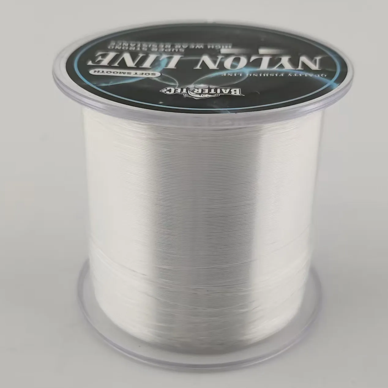 Línea de pesca de nailon transparente de 500M hecha de Material japonés monofilamento de línea fuerte para accesorios de pesca de perca y carpa