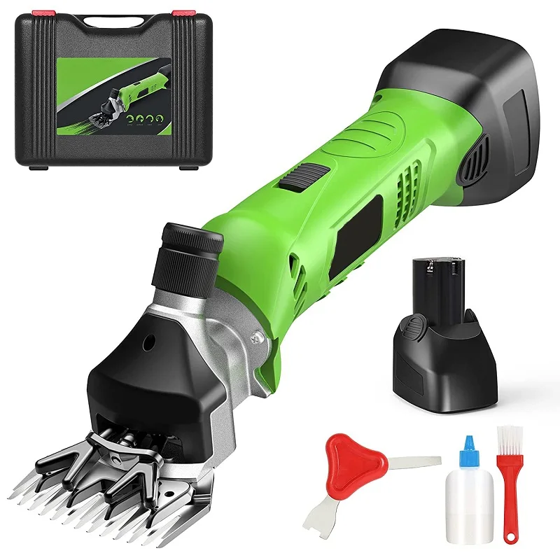 Esquiladora Profesional Inalámbrica para Ovejas – Máquina Esquiladora Eléctrica a Batería para Lana de Cabra, Oveja y Caballo