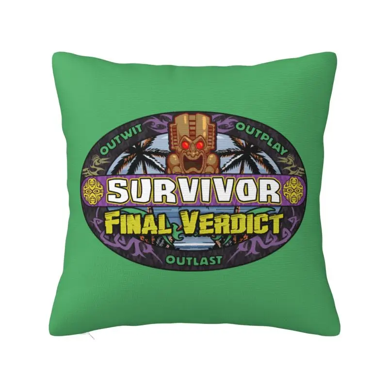 Nordic Adventure Game TV Show Survivor Cushion Cover 50*50 cm Velvet Throw Pillow Case Home Decorative Bedding Sofa Pillowcase