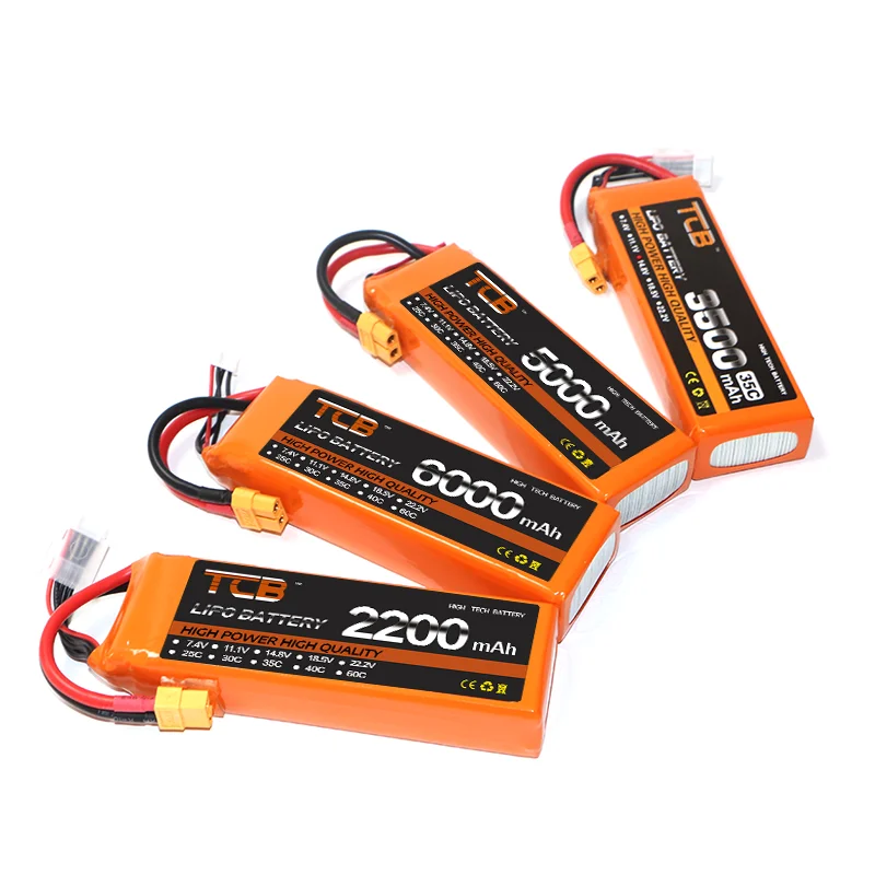 Bateria Lipo 4S 14.8V 30C 50C 60C 90C 5000 6000mah 2200mah 1500 1800 2600 3000 3300mah 4000 10000 12000 22000mah XT60 części do zdalnego sterowania