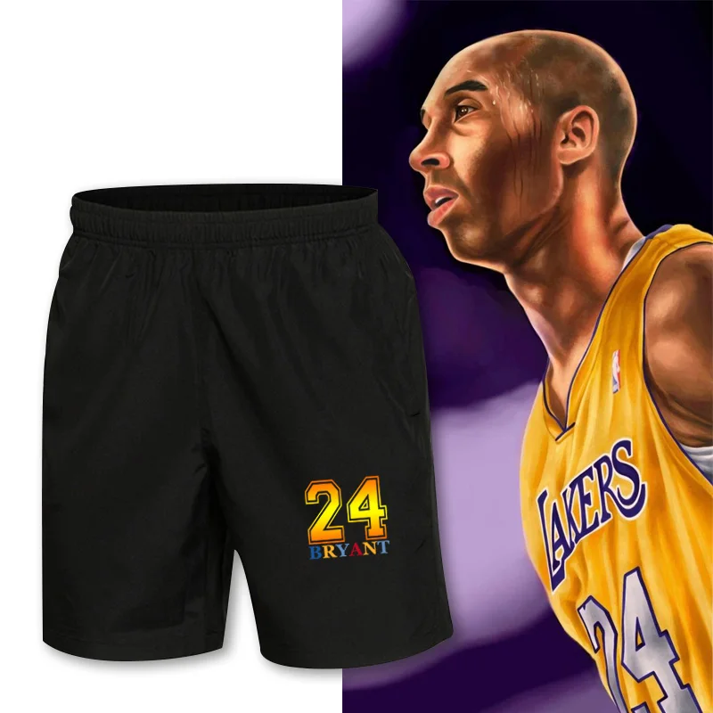 

Памятные шорты Kobe Black Mamba для баскетбола, быстросохнущие, дышащие, для фитнеса и тренировок, брюки-шорты большого размера, повседневные шорты