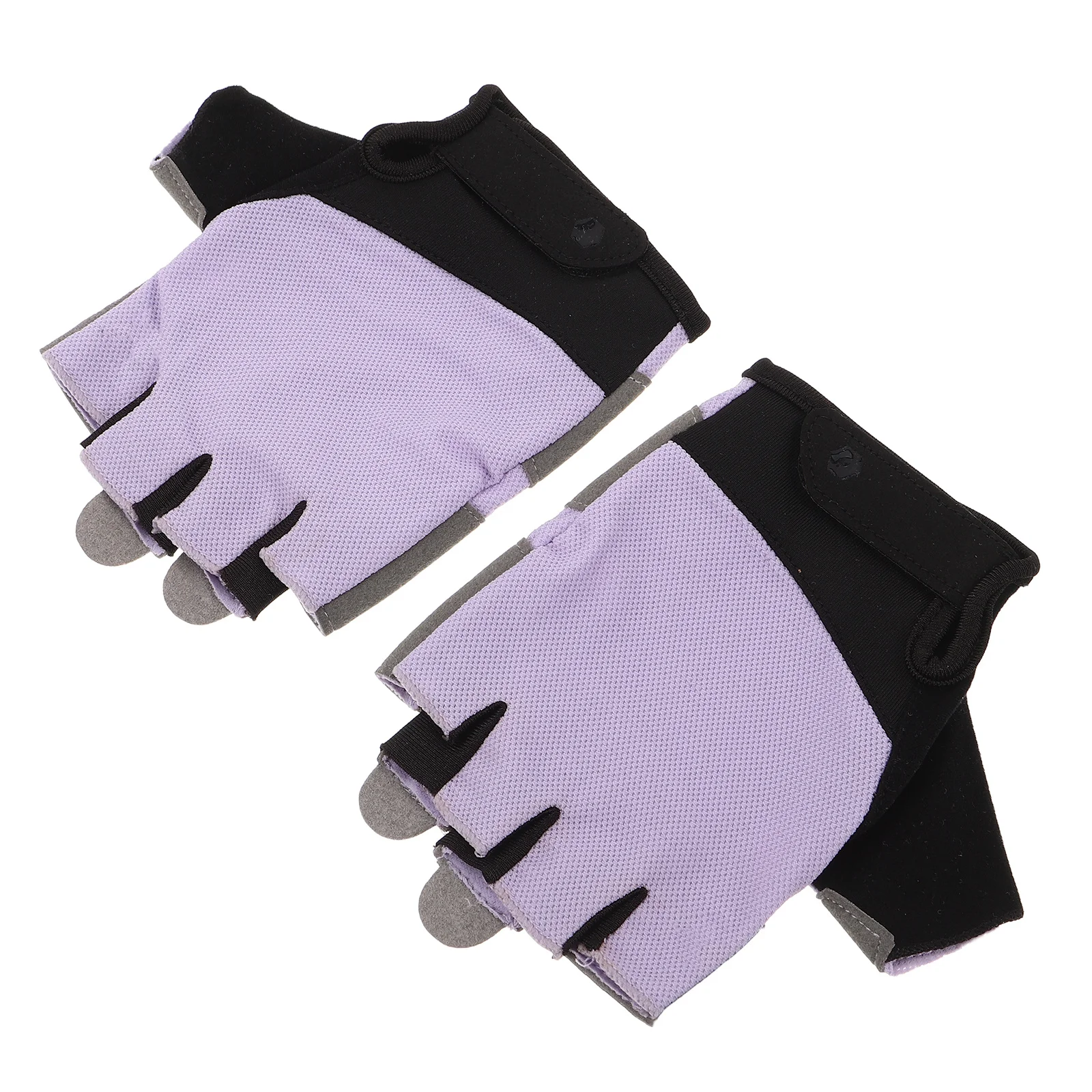 

1Pair Fitness Fingerless Gloves Breathable Lightweight Non Slip Padded Palm Gym Gloves for Weightlifting Cycling Pull Ups