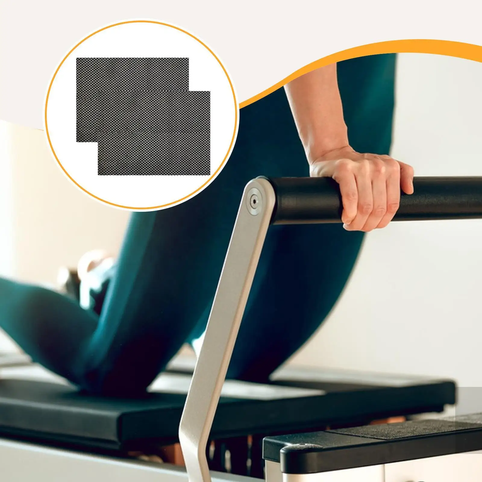 

1 пара нескользящих ковриков для пилатеса для женщин и мужчин, легкая противоскользящая подушка для упражнений, бодибилдинга, домашнего тренажерного зала, тяжелой тренировки