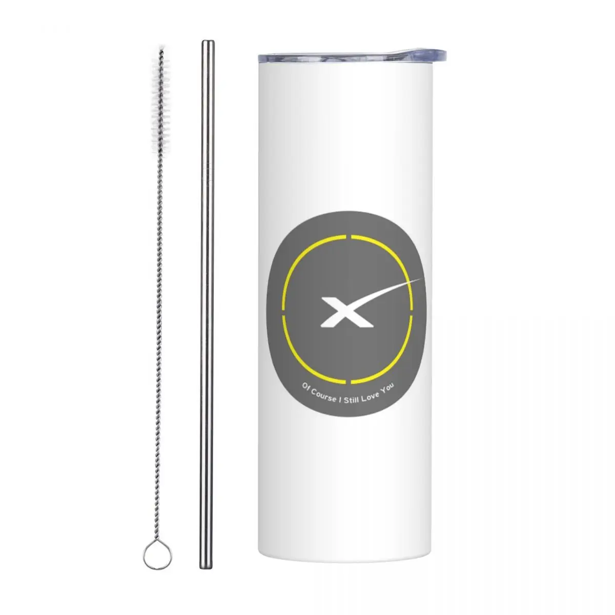 Of Course I Still Love You Stainless Steel Tumbler Vacuum Insulated Mug Thermal Cold Cup Straws With Lid 20oz