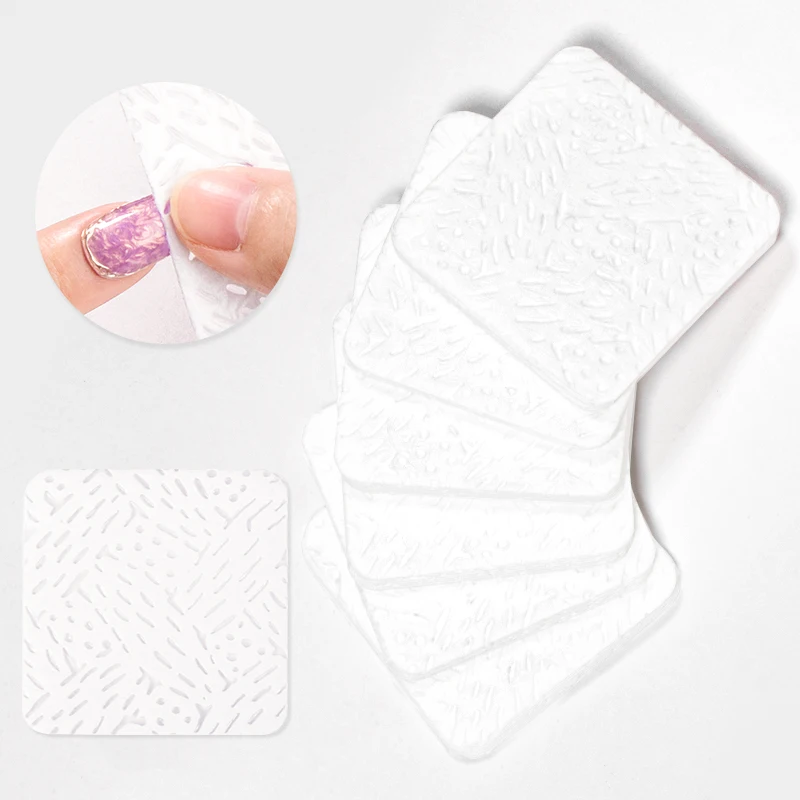 50/100/600Pcs White Lint-Free Wipes Cotton Cleaner Paper Pad Nail Gel Polish Remover Wipes Nails Art Cleaning Manicure Tools