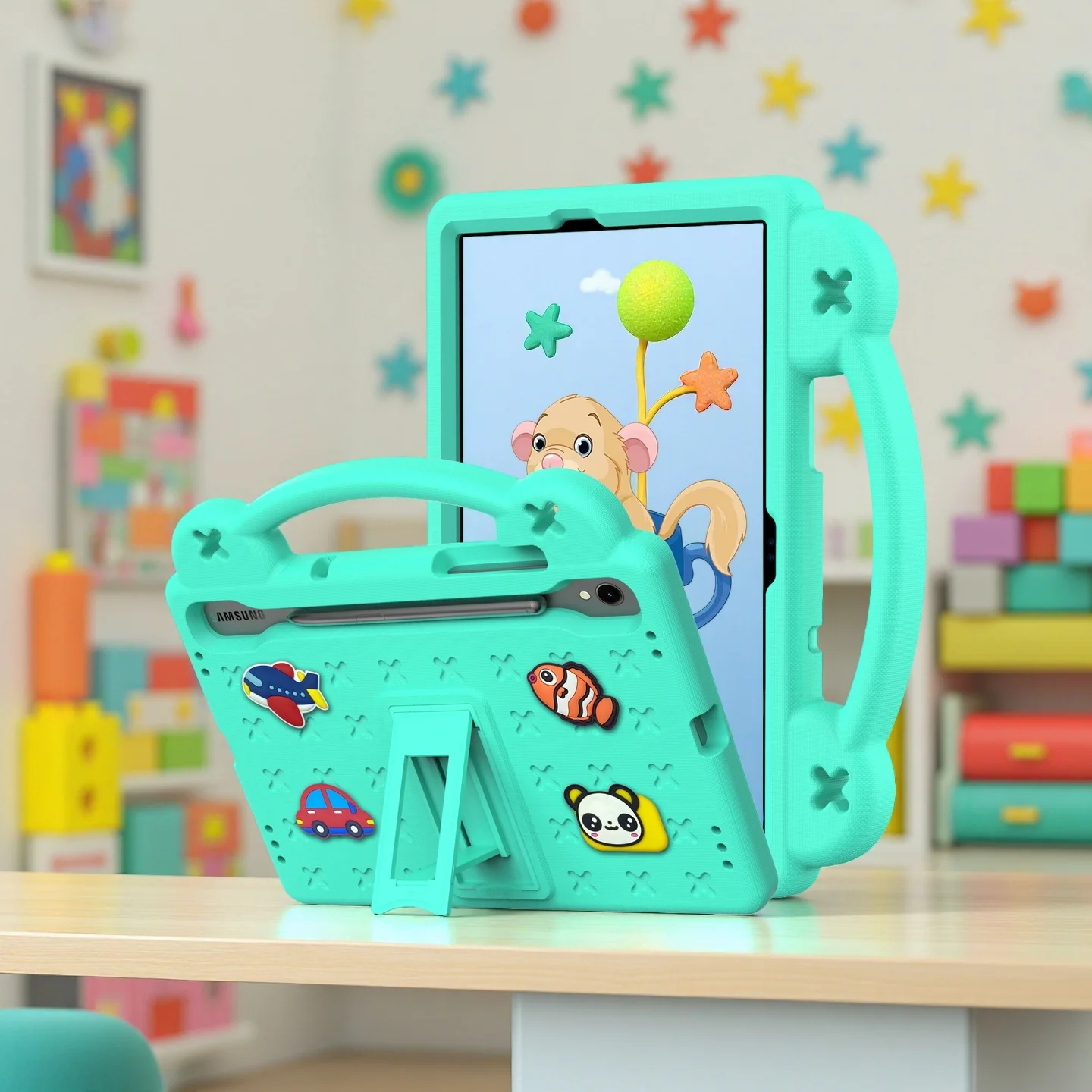 

EVA Kids Case for Samsung Galaxy Tab A11 Plus 11 8.7 inch , Tab S11 S10 Lite S10 S9 FE 10.9 inch A9 Plus Kids Shockproof Cover