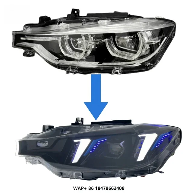 Factory Direct LED Modified Headlight for  3 Series F30 16-19 Direct Plug-In New Condition 12V Voltage