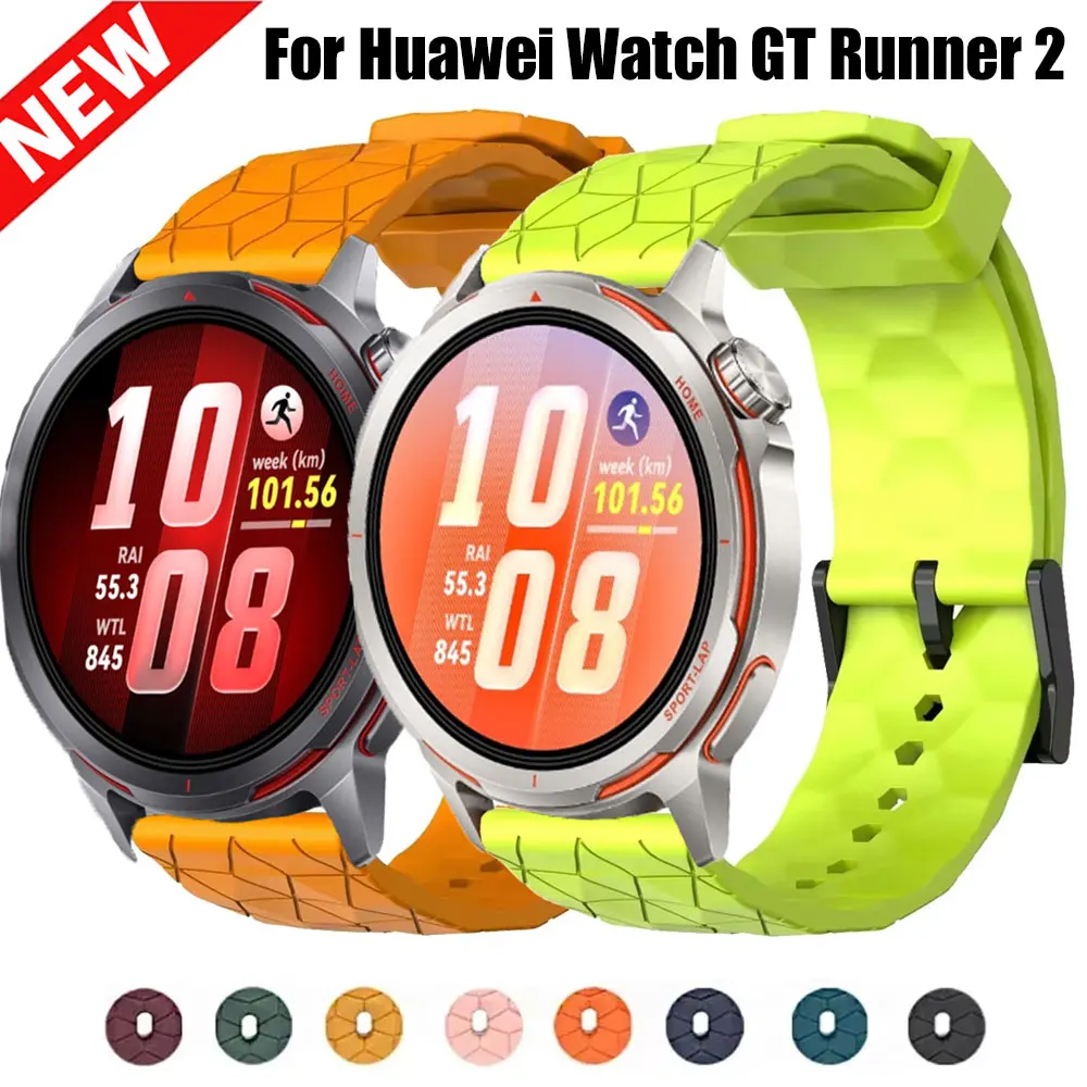 20mm 22mm Silikonarmband für Huawei Watch GT Runner 2 Sportband für Huawei Ultimate 2 1/GT6 5 4 3 2 42mm 46mm/GT3 Pro 43mm 46mm
