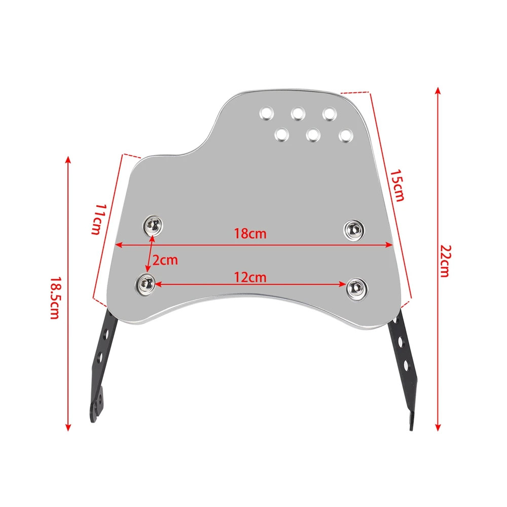 Universal Motorcycle Windshield Windscreen Wind Deflector Round Headlight For Husqvarna For Yamaha XSR For Royal Enfield Triumph