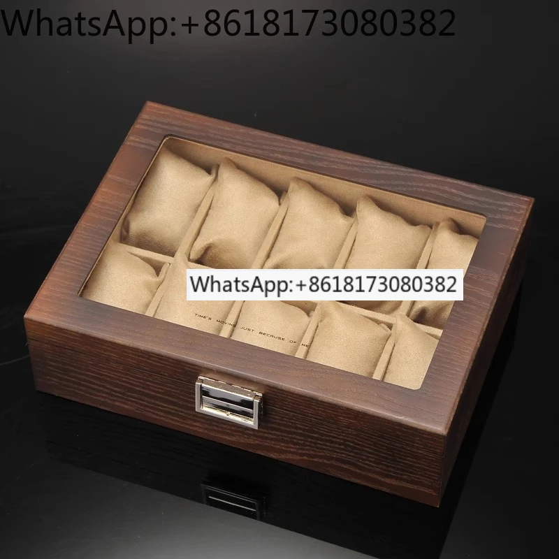 

Solid wood watch storage box, 10 pieces, wooden bracelet minimalist vintage storage watch box