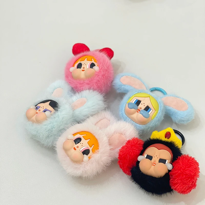 The Powerpuff Girls Figures Plush Doll Toys Crying Baby Keychain Cartoon Model Creative Pendant Backpack Hang Accesorios Gifts