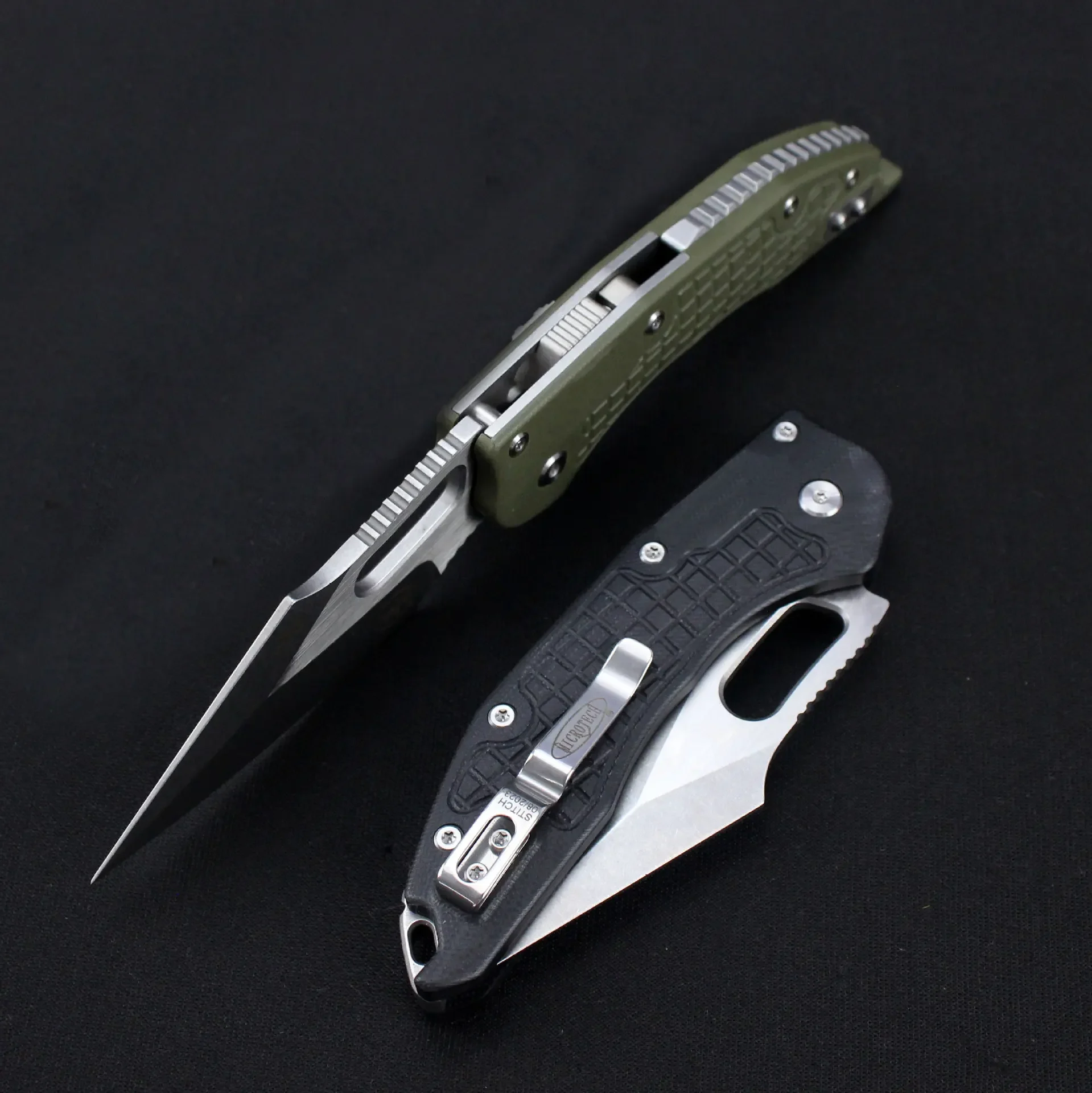 Microtech Stitch-Ramlok Folding Knife Outdoor Camping Outdoor Folding Knife