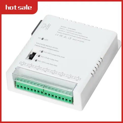 Fuente de alimentación para cámara VVNB-CCTV, fuente de alimentación de distribución, entrada de 90V-264VAC a salida de 12V-13,8-15VDC