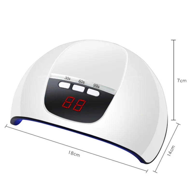 AA20-مجفف الأظافر LED مصباح الأظافر مصباح الأشعة فوق البنفسجية لعلاج جميع طلاء الأظافر الجل المحمولة مسمار الجاف مصباح مع سلك USB الأبيض سهلة الاستخدام