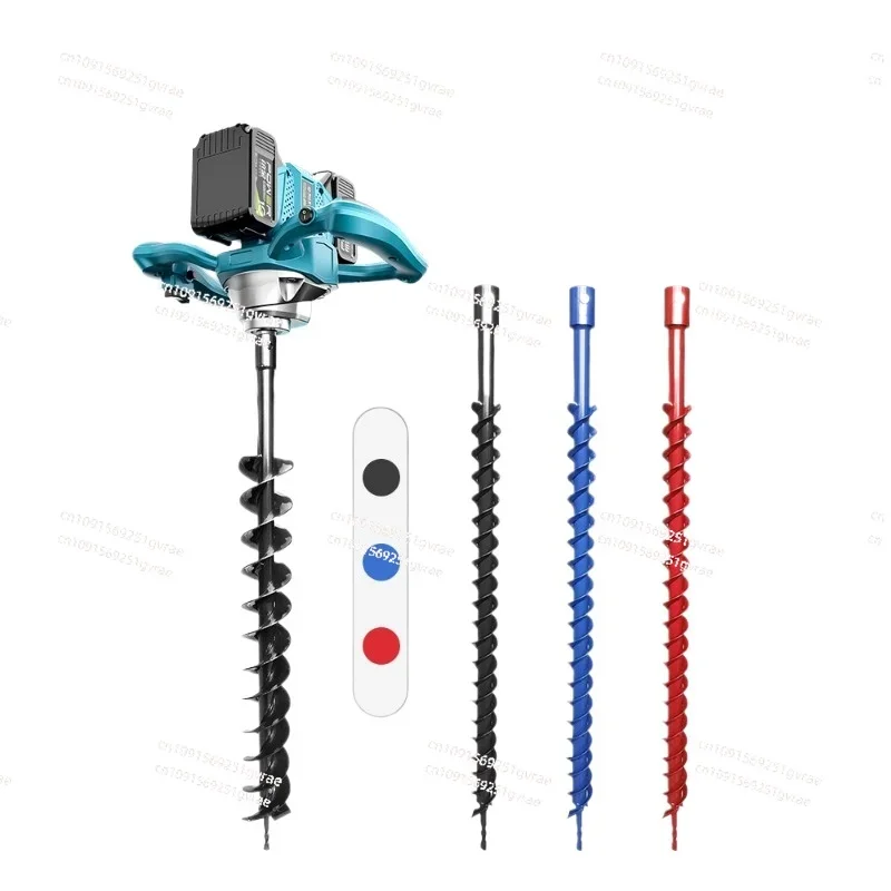 Lithium Battery High Power Electric Ground Drill Rechargeable Digging Machine Tree Drilling Machine Orchard Agricultural Plantin