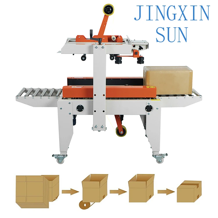 3040FX Semi-Automatic Cartoning Machine for Beverages Packaging Equipment Electric Cardboard Box Forming Filling Sealing