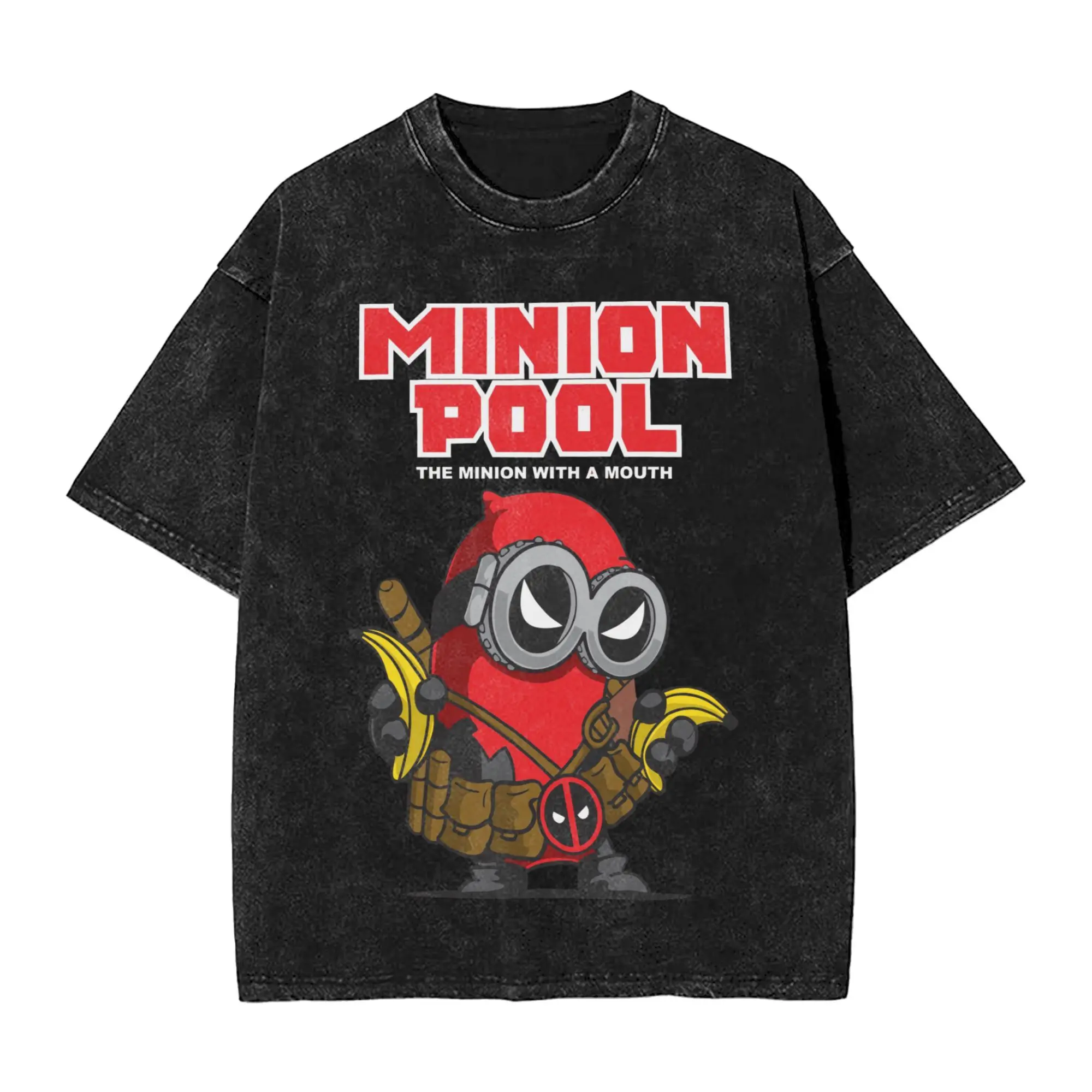 

Minion Pool T-Shirt Hip Hop T Shirts Short Sleeve Y2K Retro Tops Summer Cotton O Neck Plus Size Clothing