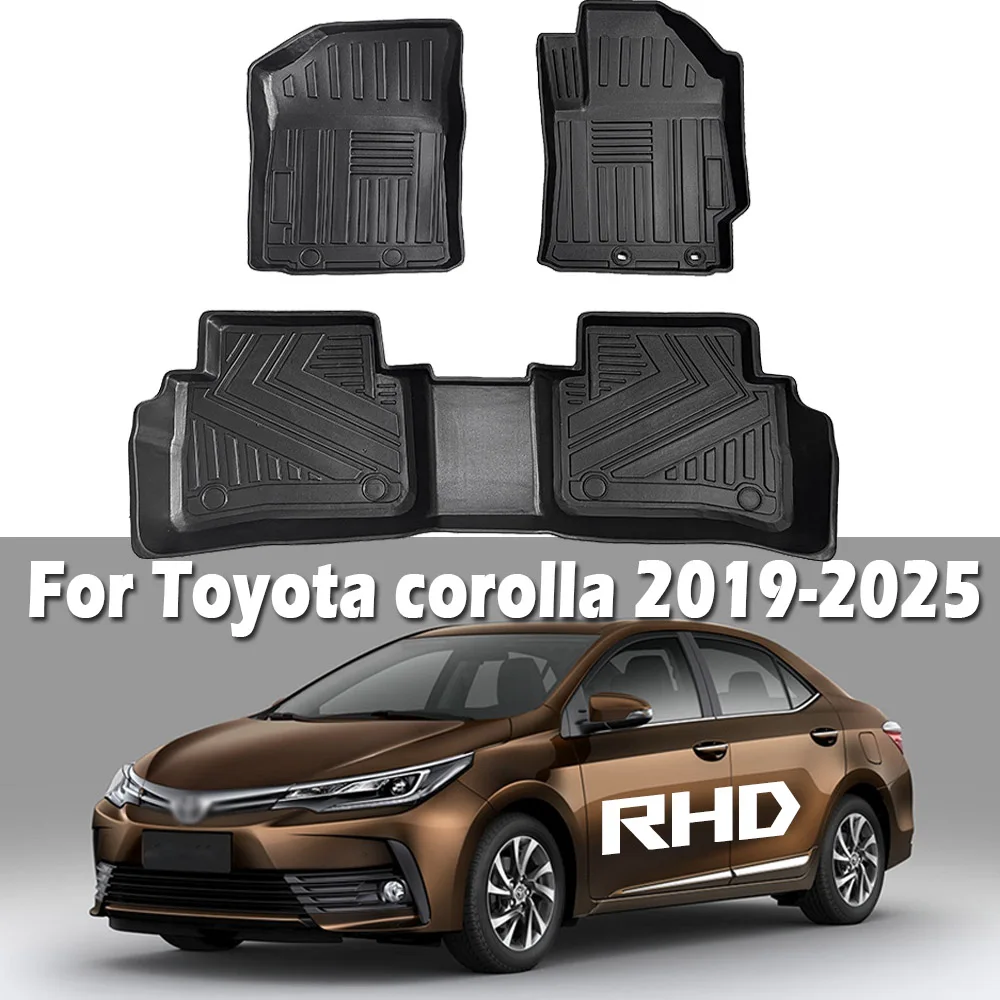 

Car Floor Mats for Toyota Corolla 2019-2024 2025 TPE All Weather Weatherbeater for Toyota Corolla Accessories RHD