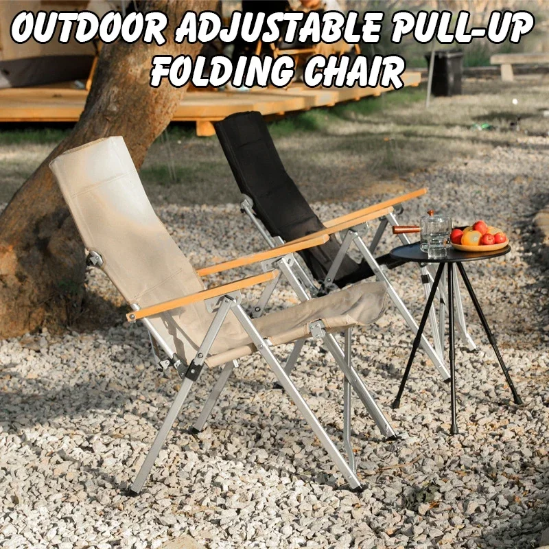 Foldable Camping Chairs Relax Chair Adjustable 4-speed Recliner Ultralight Portable Folding Chair Garden Picnic Beach Fishing